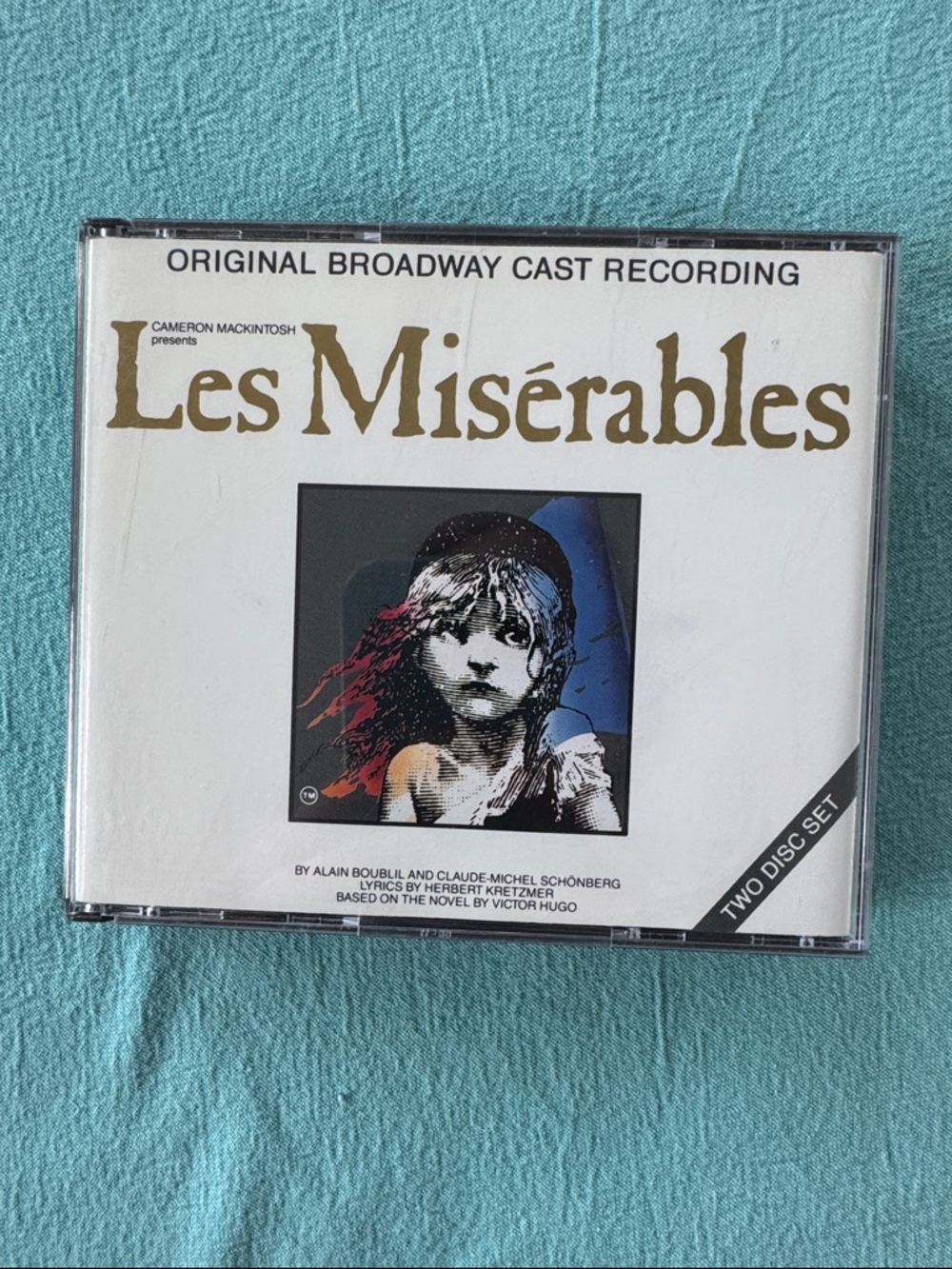 Les Misérables Original Broadway Cast Recording - White & Gold Cover
